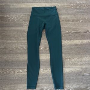 Lululemon Wunder train Dark Green Leggings